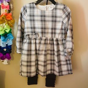 Carters Gray Plaid Flannel set with pants